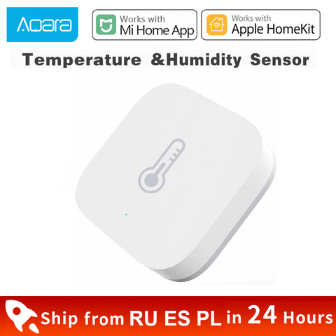 Датчик температуры Aqara Smart, датчик давления и влажности воздуха с умным управлением, Zigbee, для Xiaomi APP/Apple HomeKit, 1-4 шт. ► Фото 1/1