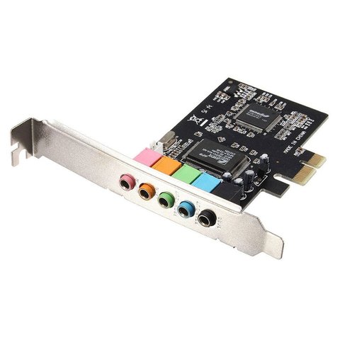 PCI Express PCI-E 5,1 Ch 6 канальный PCIE аудио цифровой звуковой адаптер CMI8738 CMI8738 Аудио Звуковая карта ► Фото 1/6