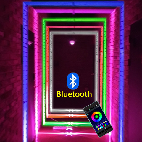 Светодиодный RGB-светильник на порог окна, 12 Вт, для двери, рамки, настенные беспроводсветодиодный светодиодные Настенные светильники KTV для ... ► Фото 1/6