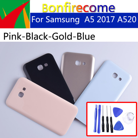 Чехол A520 для Samsung A5 2017 A520 A520F, корпус с аккумулятором, задняя крышка, Корпус задней двери, замена корпуса ► Фото 1/5