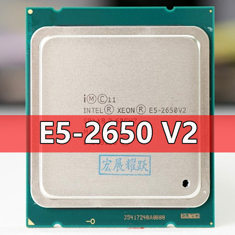 Процессор Intel Xeon E5-2650, V2 E5 2650 V2 CPU 2,6 LGA 2011 SR1A8 восьмиядерный, для ПК, 100% рабочий ► Фото 1/2