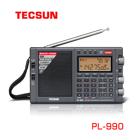 Tecsun pl-990 портативный FM MW SW все диапазоны SSB радио Музыкальный плеер bluetooth динамик Tecsun PL990 радио ► Фото 1/6