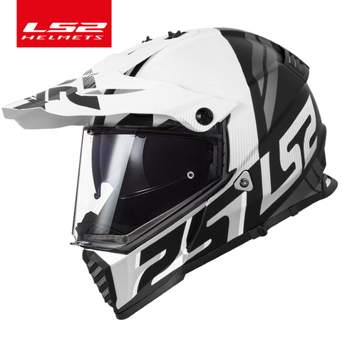 LS2 MX436 двойной щит Moto cross шлем LS2 PIONEER EVO Moto rcycle шлемы внедорожные capacetes para moto capacete cross ► Фото 1/2