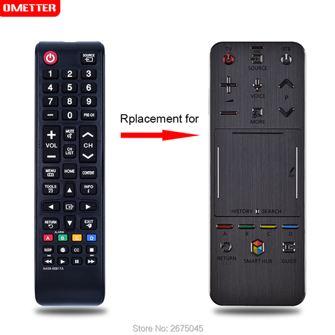 Сменный пульт дистанционного управления для Samsung LED LCDT TV, UA55F8000J, UA46F6400AJ, сенсорный пульт дистанционного управления с пультом дистанционного ... ► Фото 1/6