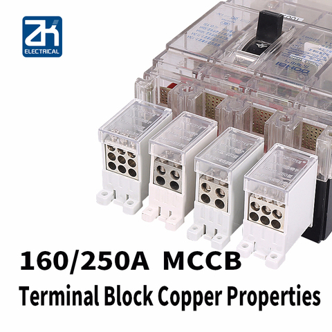 MCCB 160A/250A estuche moldeado disyuntor Terminal FJ6G-250 2/3/4/6/8/9/12 Out ► Фото 1/5