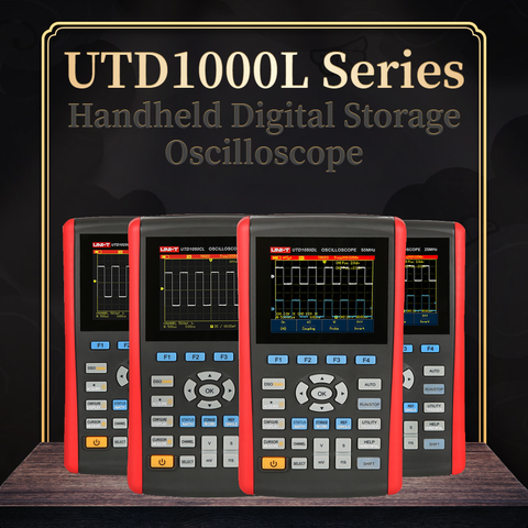 Портативный цифровой осциллограф серии UTD1000L, UTD1025CL/UTD1050CL/UTD1025DL/UTD1050DL, ЖК-дисплей, цифровой ► Фото 1/6