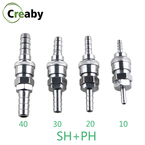 Пневматический Фиттинг типа C PH20 SH20, 2 шт., быстроразъемный соединитель для воздушного компрессора, 6 мм, 8 мм, 10 мм, 12 мм, штуцер для шланга ► Фото 1/6