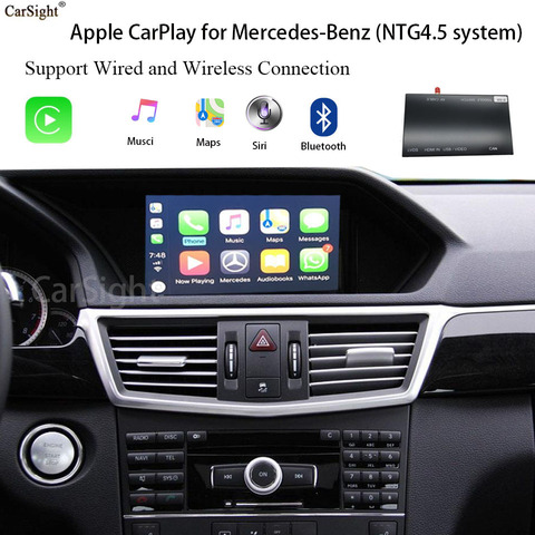 2011-2014 класс A B C E ML GLK SLK GL Comand NTG4.5 CarPlay для Mercedes-Benz Поддержка Android Auto Google Map CarPlay ► Фото 1/6