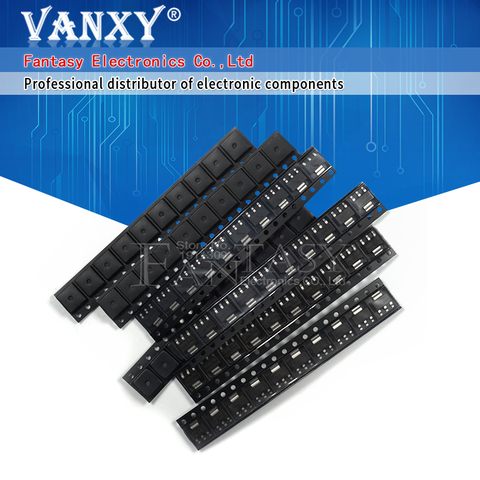 Комплект регуляторов напряжения AMS1117, 70 шт., 1,2 в/1,5 В/1,8 в/2,5 в/3,3 В/5,0 в/ADJ 1117, 7 значений на 10 шт. ► Фото 1/6