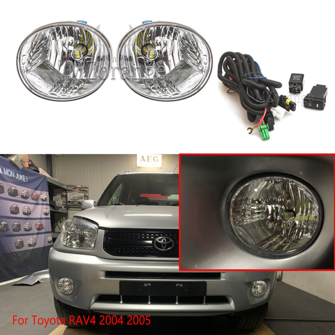Светодиодный противотуманный светильник переднего бампера для Toyota RAV4 2004 2005 для Toyota Avalon 2005 2006 2007 прозрачный Нижний Бампер противотуманная ф... ► Фото 1/6