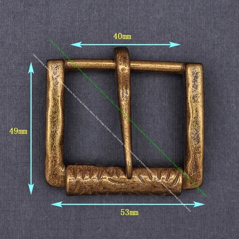 40 мм винтажный узор Тяжелая Гравировка Мужская шпилька для талии кожаный ролик с одним зубцом пояс с клипсами Пряжка Замена мужской t для ко... ► Фото 1/6