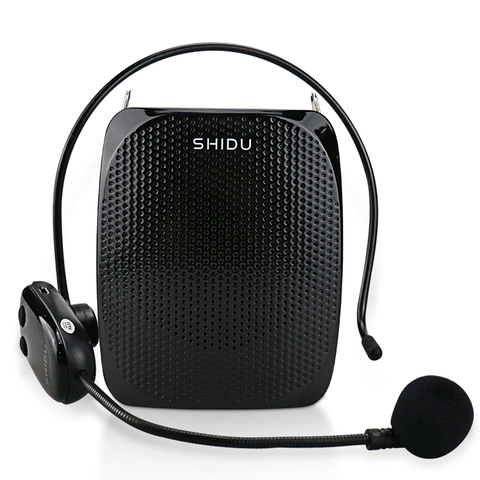 SHIDU 10 Вт усилитель голоса UHF беспроводной микрофон ультра портативный мини аудио динамик для учителя Tourrist инструкторы йоги S615 ► Фото 1/6