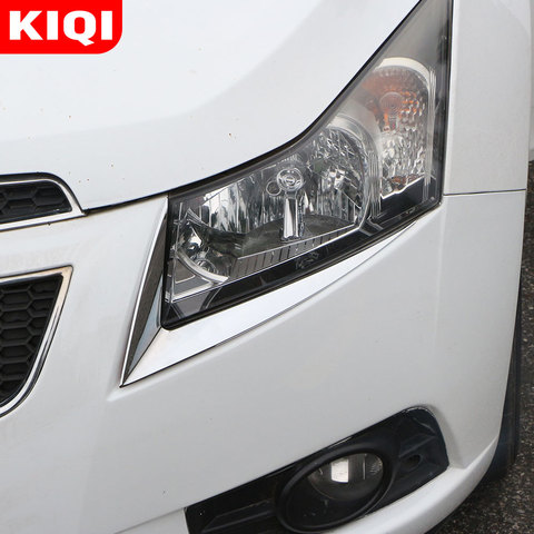 KIQI автомобильные аксессуары наклейки для бровей для Chevrolet Cruze Sedan Хэтчбек 2009 - 2015 ABS Хромированная наклейка s ► Фото 1/6