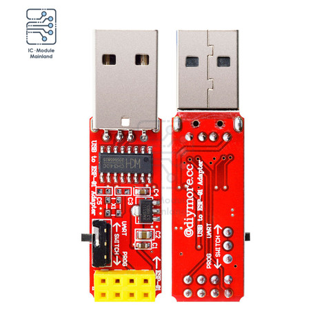 CH340 USB к ESP8266 ESP-01 ESP-01S адаптер 4,5 V-5,5 V Wifi конвертеру, программист модуль для Arduino умный дом Беспроводной Управление ► Фото 1/6