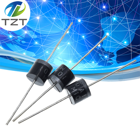 Завеса 10PCS электрическая осевой выпрямительный диод 10A10 R-6 DIP 10A 1000V 10a10 ► Фото 1/6
