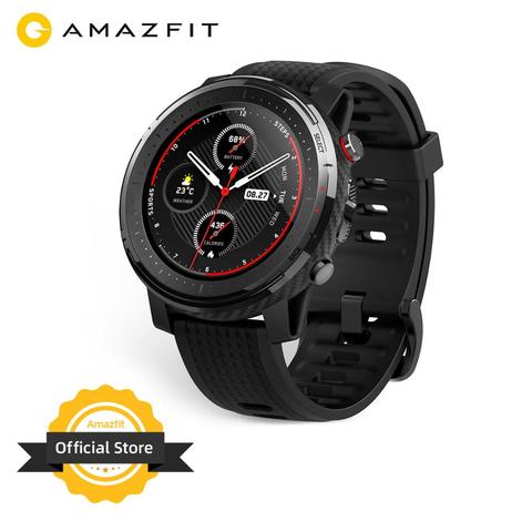 Смарт-часы Amazfit Stratos 3, глобальная версия, GPS 5 АТМ, Bluetooth, музыка, двойной режим, 14 дней работы, Смарт-часы для Android 2022 ► Фото 1/5