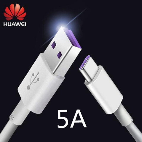 Кабель для быстрой зарядки Huawei uperCharge 5A, USB Type C, Huawei P20/pro Mate10/Pro P10 Plus Honor V10 10 note 10 ► Фото 1/6