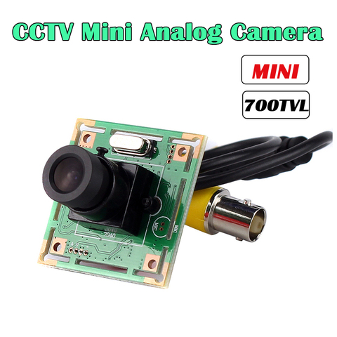 Аналоговая мини-камера видеонаблюдения 700TVL CMOS Color hd, модуль камеры PCB с объективом 3,6 мм ► Фото 1/6