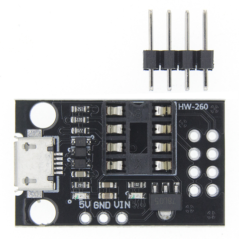 Макетная программная плата для ATtiny13A/ATtiny25/ATtiny45/ATtiny85 ► Фото 1/6