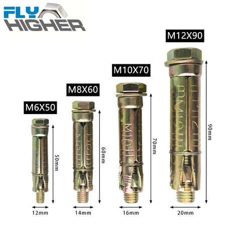 M6/8/10/12 сверхпрочный бетонный расширительный щит, якорь с шестигранным болтом ► Фото 1/4
