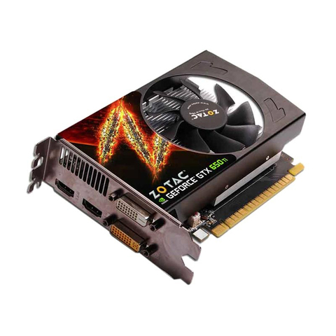 Видеокарта ZOTAC GTX650Ti 2GD5 128 бит 2 ГБ GDDR5 видеокарты для nVIDIA Оригинальная карта GTX 650Ti GTX650Ti-2GB Hdmi Dvi б/у ► Фото 1/6