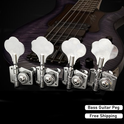 4R/4L/2R2L открытые электрические колышки для настройки бас-гитары, тюнеры для бас-гитары, хромированные аксессуары для бас-гитары ► Фото 1/6