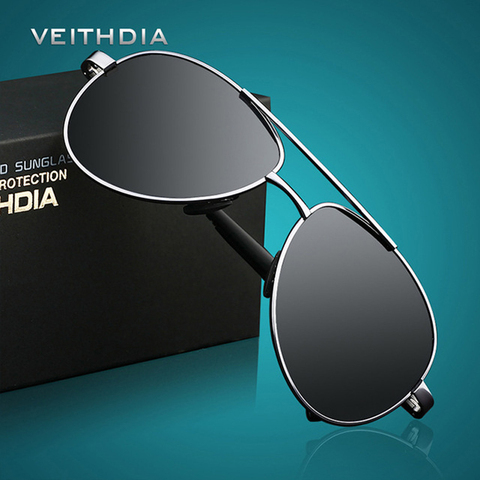 Мужские солнцезащитные очки VEITHDIA, брендовые солнцезащитные очки с поляризационными линзами UV400, 1306 ► Фото 1/6