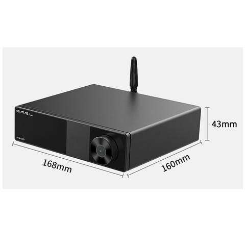 SMSL M200 HiFi Bluetooth аудио DAC XMOS AK4497EQ/USB/оптический коаксиальный/декодер DSD512 32 бит/768 кГц с пультом дистанционного управления ► Фото 1/6