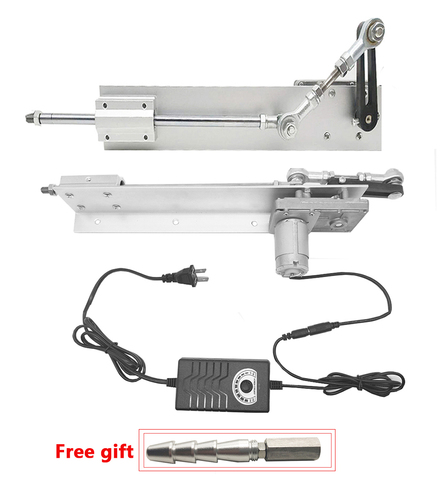 Телескопический линейный привод 12 В/24 В постоянного тока, регулируемый ход 30-150 мм, линейный механизм возвратно-поступательного движения, Бе... ► Фото 1/5