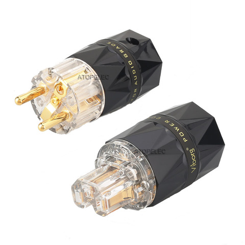 Прозрачный Алмазный Корпус «Виборг», 3u», позолота 24 К, 99.998% чистая красная медь, штепсельная вилка европейского стандарта Schuko/гнездовой разъем IEC, HiFi 503 ► Фото 1/3