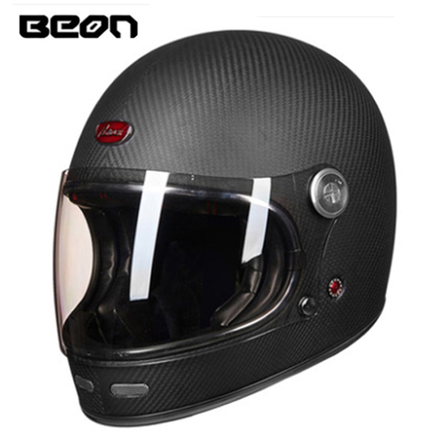 Мотоциклетный шлем BEON B510, винтажный мотоциклетный шлем из углеродного волокна beon 510, профессиональные Ретро шлемы, Сертификация ECE ► Фото 1/1