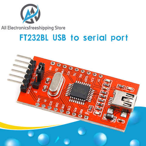 Модуль последовательного адаптера FT232BL FTDI USB 3,3 В 5,5 В в TTL, USB мини-порт USB в TTL модуль FT232RL, улучшение ► Фото 1/6