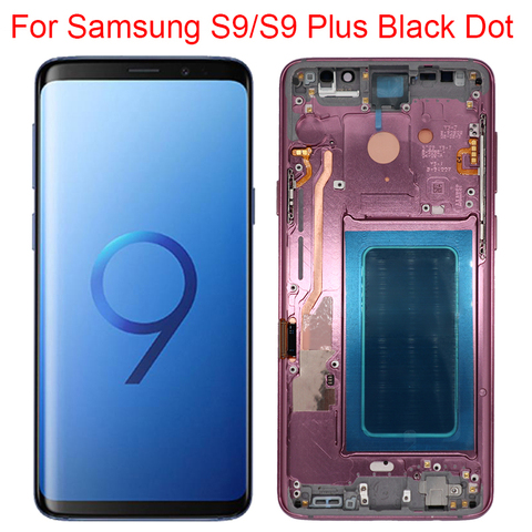 Оригинальный дисплей AMOLED S9 для Samsung Galaxy S9 Plus, ЖК-дисплей с рамкой для Samsung S9, S9Plus, G960F, G965F, экран дисплея с черной точкой ► Фото 1/6