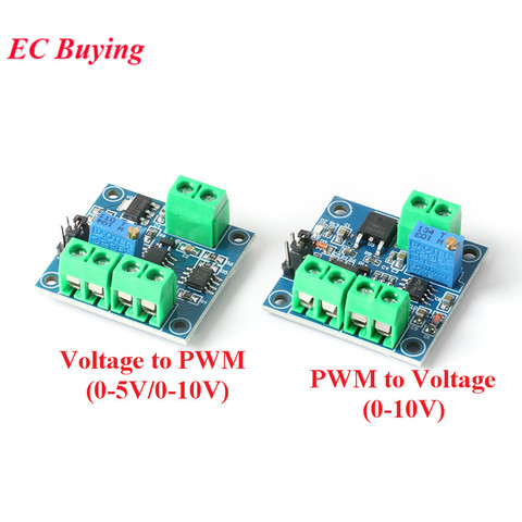Модуль преобразователя Напряжения в ШИМ 0%-100% в 0-5 в 0-10 в цифровой в аналоговый сигнал ШИМ Регулируемый силовой модуль ► Фото 1/6