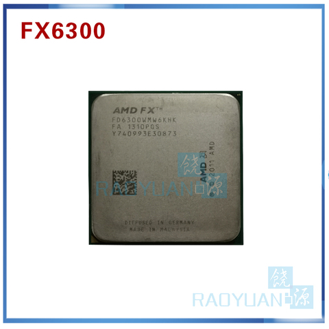 Процессор AMD FX6300 3,5 ГГц, шестиядерный процессор FX 6300 FD6300WMW6KHK 95 Вт Socket AM3 + ► Фото 1/1