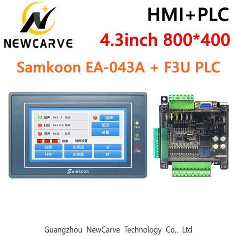 Samkoon EA-043A HMI Сенсорный экран 4,3 дюйма и FX3U Series PLC промышленная плата управления Newcarve ► Фото 1/5