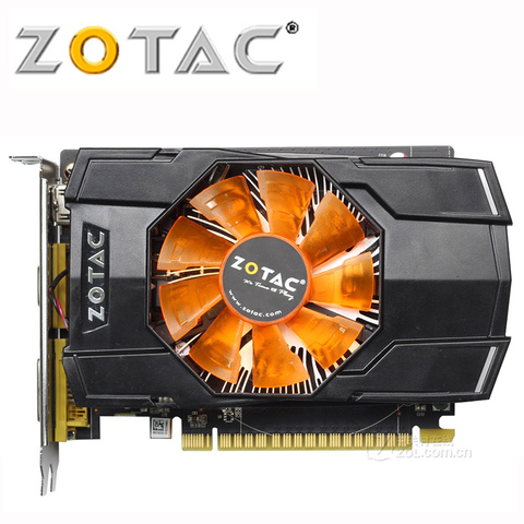 Видеокарта ZOTAC GTX 750 Ti 2GD5 GDDR5 128 бит видеокарта GeForce GTX 750Ti 2G GM107 карта для NVIDIA GT700 Series GTX750Ti-2GD5 ► Фото 1/6