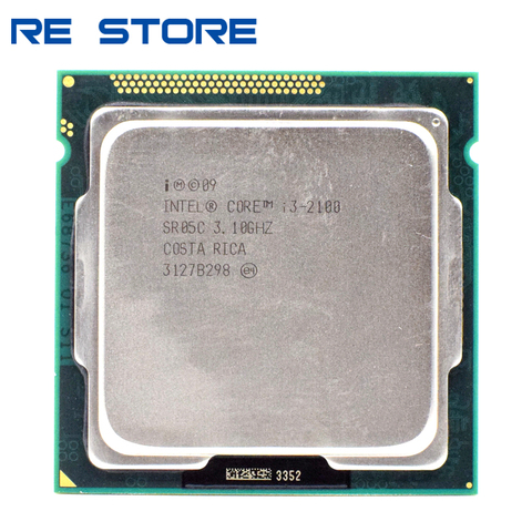 Б/у двухъядерный процессор Intel Core i3 2100 3,1 ГГц 3 Мб 65 Вт LGA 1155 ► Фото 1/2