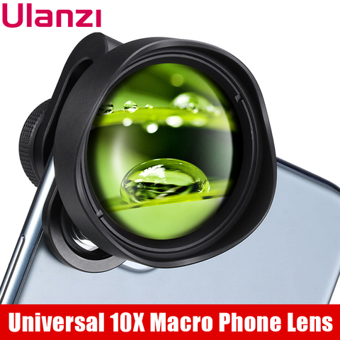 ULANZI 10X макрообъектив для камеры телефона, Универсальный объектив для iPhone 11 Pro Max/XS Max/XR/XS Max, все линзы для смартфона Android ► Фото 1/6