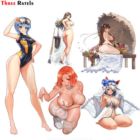 Наклейка для видеоигр Three Ratels F133, униформа hentai для сексуальной девушки, наклейка для последнего происхождения автомобиля, мотоцикла, скейтб... ► Фото 1/6