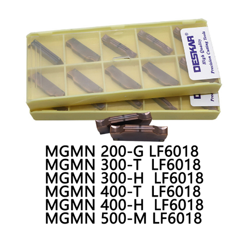 10 шт., DESKAR MGMN200-G LF6018 300-T 300-H 400-T 400-H 500-M LF6018 токарный станок с ЧПУ, Токарный Карбид для нержавеющей стали ► Фото 1/6