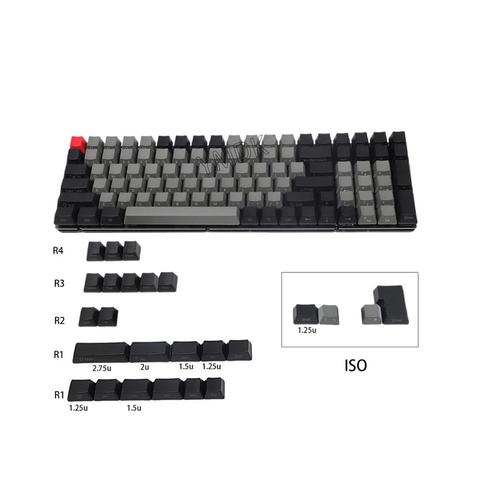 Лазерный гравированный профиль ANSI, iso-oem, толщина PBT Keycap для MX, механический 96, 84, 104, 87, YMD96, YMD75, KBD75, FC980M, SP84, VEA, 125 клавиш ► Фото 1/6