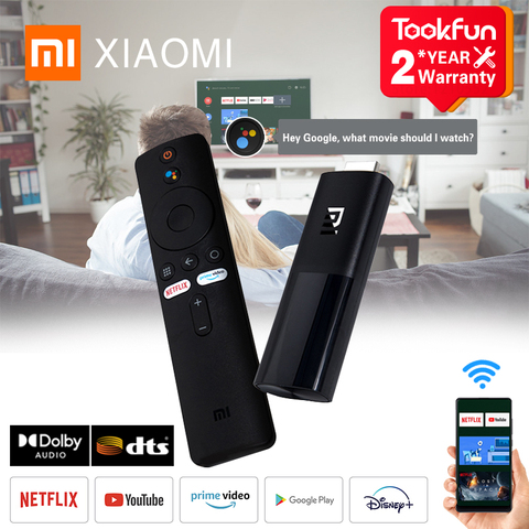 Глобальная версия Xiaomi Mi TV Stick Android 9,0 1080P HD 1 ГБ ОЗУ 8 Гб ПЗУ DTS Dolby Смарт Netflix YouTube Wi-Fi и Google Assistant ► Фото 1/1