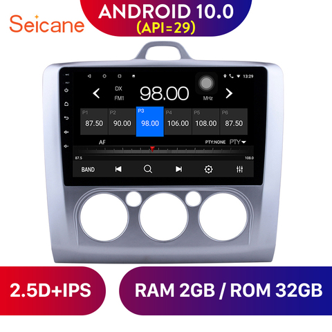 Автомагнитола Seicane, мультимедийный плеер 2DIN на Android 10,0, с 9 