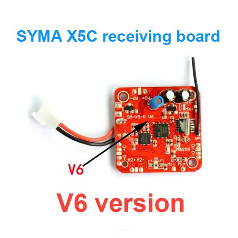 Оригинальный SYMA X5C приемная плата V6 версия схема SM-X5-R Бесплатная доставка ► Фото 1/1