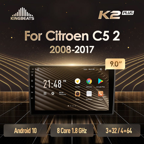 KingBeats штатное головное устройство For Citroen C5 2 2008 - 2017 GPS Android 10 автомагнитола на андроид магнитола For Ситроен С5 2 For автомобильная мультимедиа Octa Core 8 core*1.8G No 2din 2 din dvd ► Фото 1/6