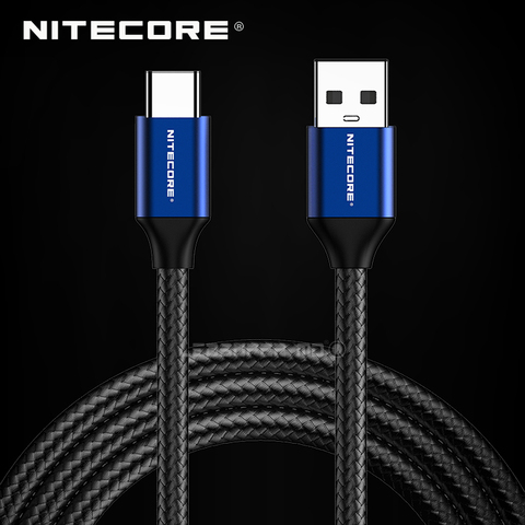 NITECORE UAC20 3.3ft USB-C для USB-A 2,0 3A Быстрый зарядный кабель ► Фото 1/1