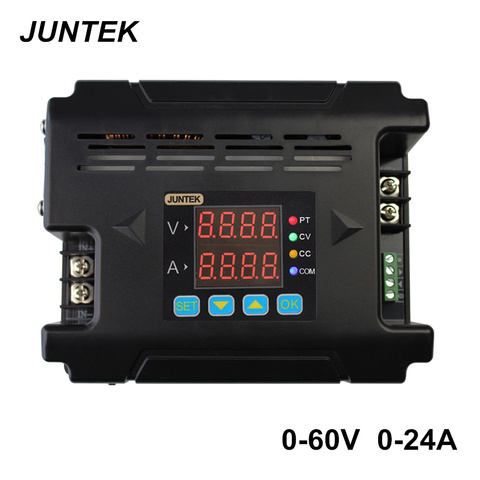 JUNTEK DPM8624 60V24A понижающий преобразователь напряжения, постоянный ток, постоянный ток, понижающий преобразователь напряжения, ЖК-вольтметр ► Фото 1/5