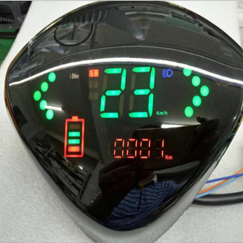 Спидометр уровень заряда батареи/светильник, индикатор 48v60v72v ЖК-дисплей электрический скутер мотоцикл инструмент Электронный велосипед приборной панели одометр ► Фото 1/6
