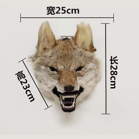 Имитация головы волка из натуральной кожи Животное украшение стены бар гостиная ► Фото 1/5